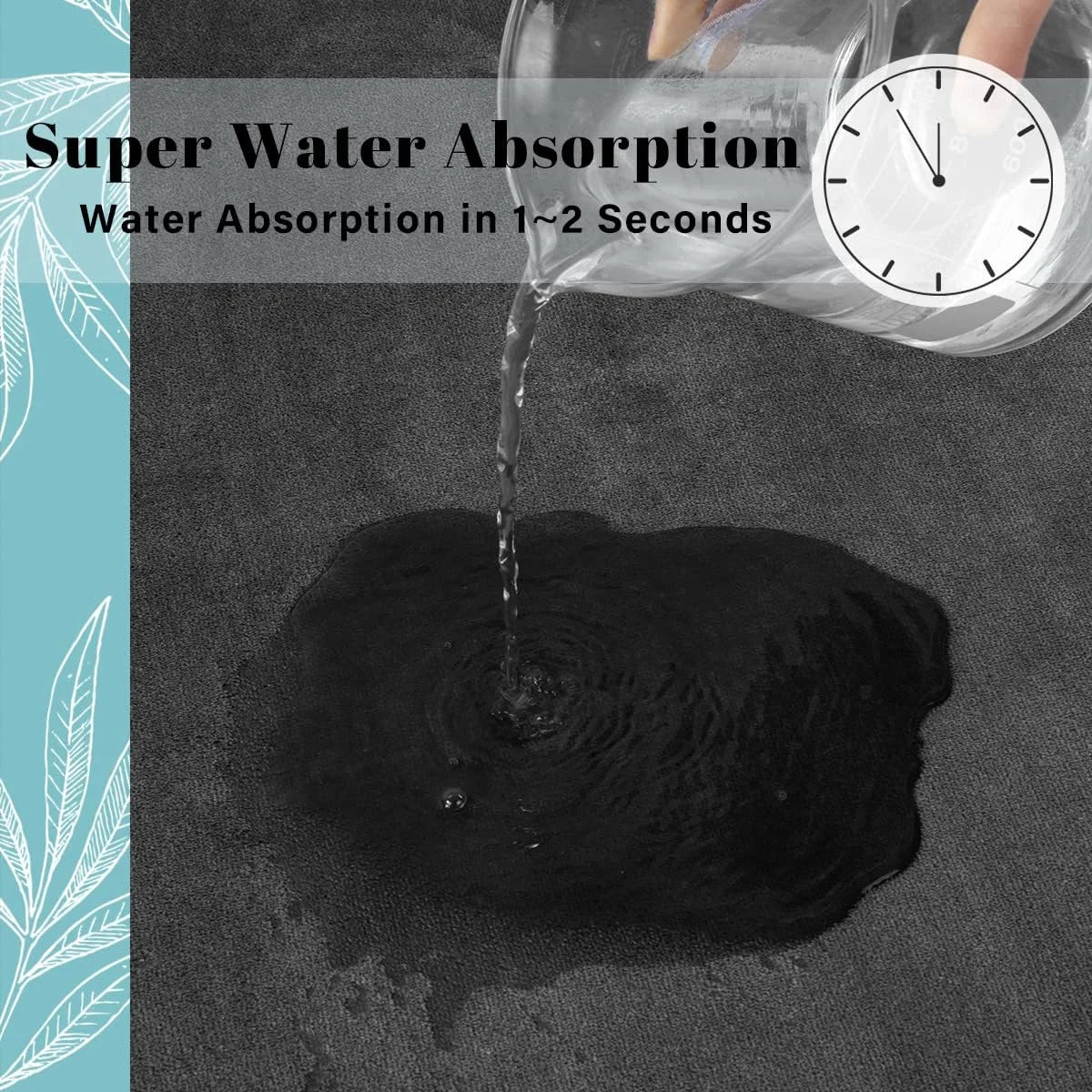 HDdomestic™ PlushDry Bath Mat